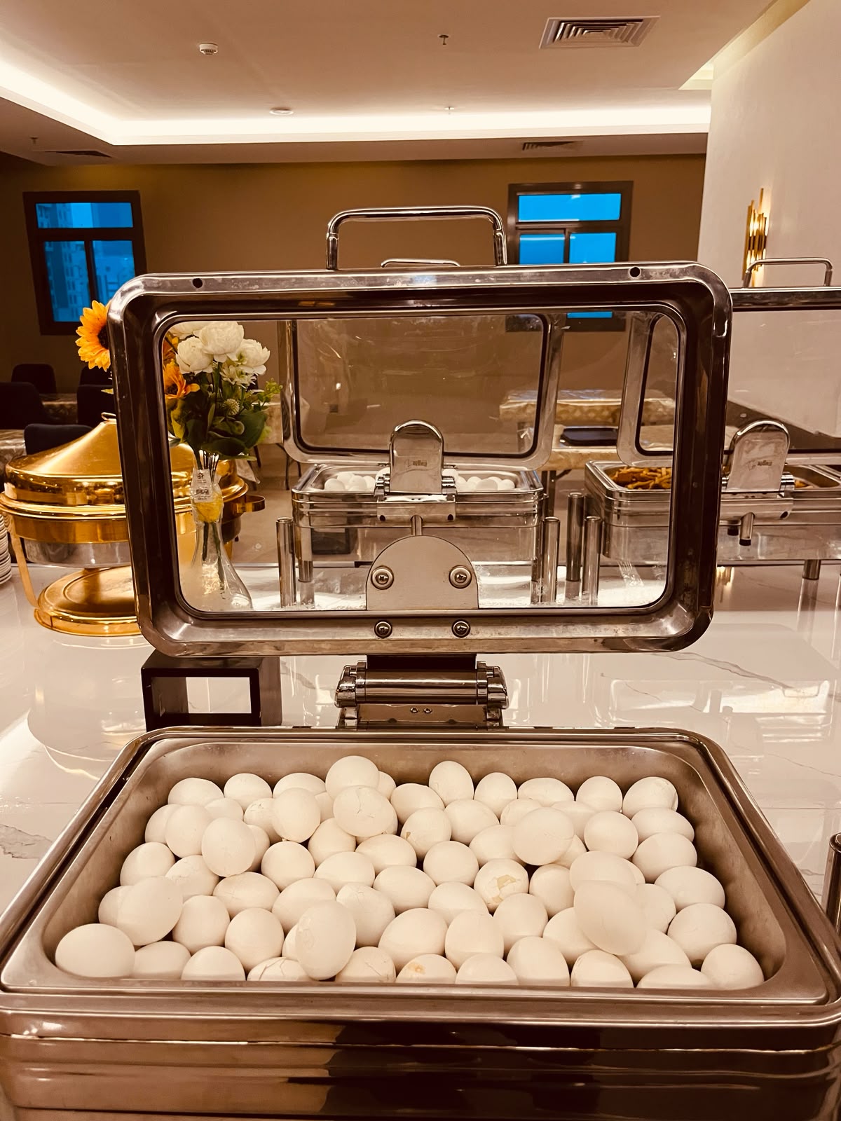 Kahvaltı haşlanmış yumurta